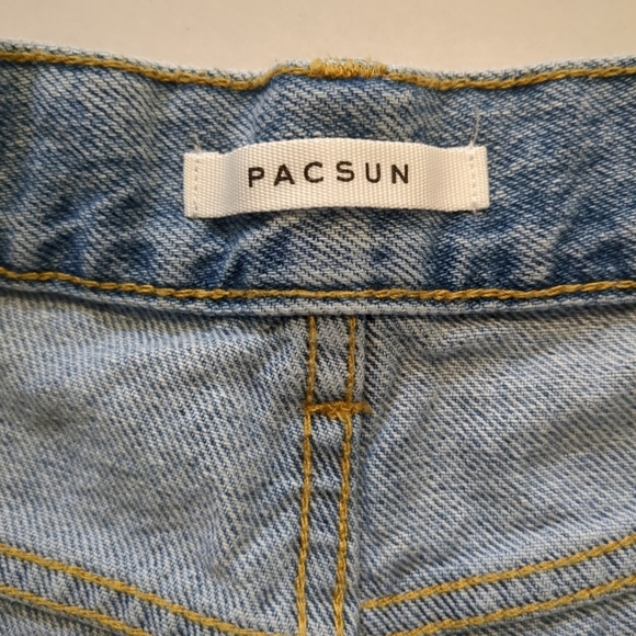 Pacsun Women's High Rise Straight Light Blue Jeans, Size 27 - Picture 6 of 9